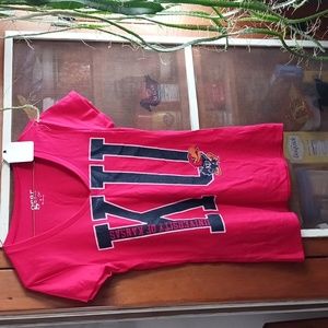Womans Tee KU Gear M Red New